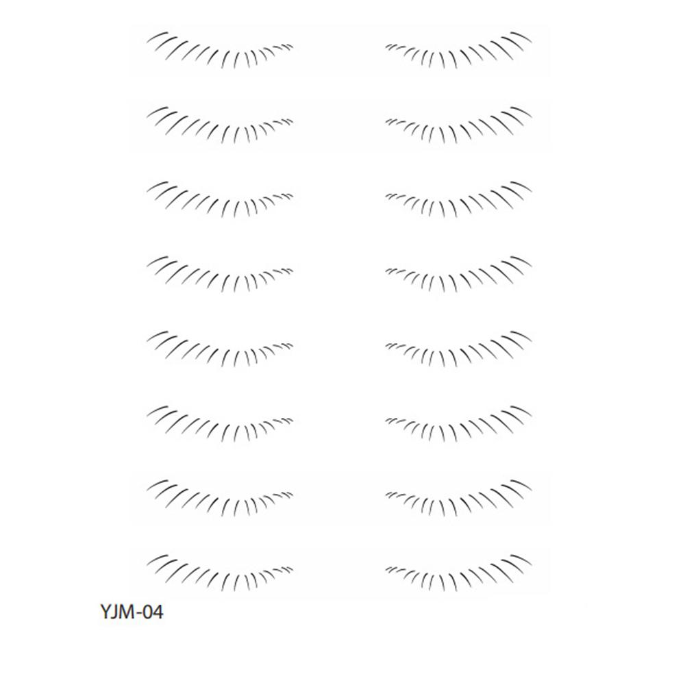 Lower Eyelash Tattoo Long-Lasting Waterproof And Sweatproof Simulation 3D False Eyelash Enlarge Double Under Eye Eyelash Sticker