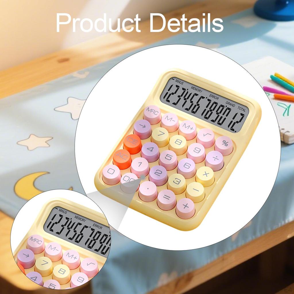 Calculator Accessory Gifts Standard Easily Press Compact Handheld Mechanical Button Business Office