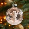 Závěsná ozdoba Sněhová koule Vánoční sněhová scéna Ozdoba anděl Průhledná vánoční koule Dekorace na vánoční stromeček Domov Zimní sváteční párty