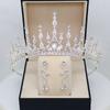 Children's Crown Tiara Girls New Crown Crystal Hair Hoop Model Catwalk Hair Accessories Princess Hairpin