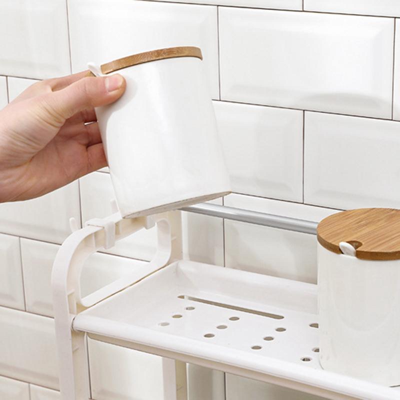 2-Story Kitchen Storage Rack Sliding Cabinet Basket Storage Drawer Multi-Purpose Sink Storage Suitable For Bathroom Kitchen Desk