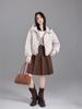 2025 Women's Korean Style Lightweight Hooded Down Jacket - Short, Taped Seam, Winter Fashion