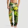 Men's Knitted Fashion Print Pocket Casual Pants Pajama Pants