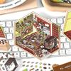 1Set Cartoon 3D Landscape Stickers Pocket Cabin Scene Stacking Pasting Stickers Diy Decoration Stickers Festival Birthday Gifts