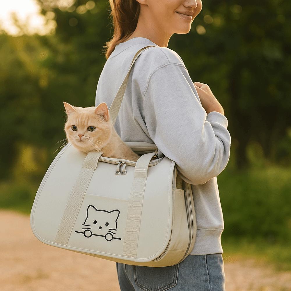 Breathable Cat Outdoor Bag Ventilated Travel Shoulder Bag Portable Pet Carrier Backpack  Activities