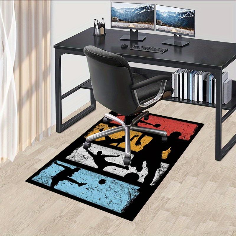 

1шт. Силуэт Футболиста Спортивная Тема Ковер Декоративный Ковер для Дома Коврик под Офисное Кресло Подарок для Улицы 60cm by 90cm