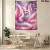 Elegant Pink Fox Pattern Home Decor Tapestry, Wall Hanging, Decorative RV Wall Cloth.ZGT0914434