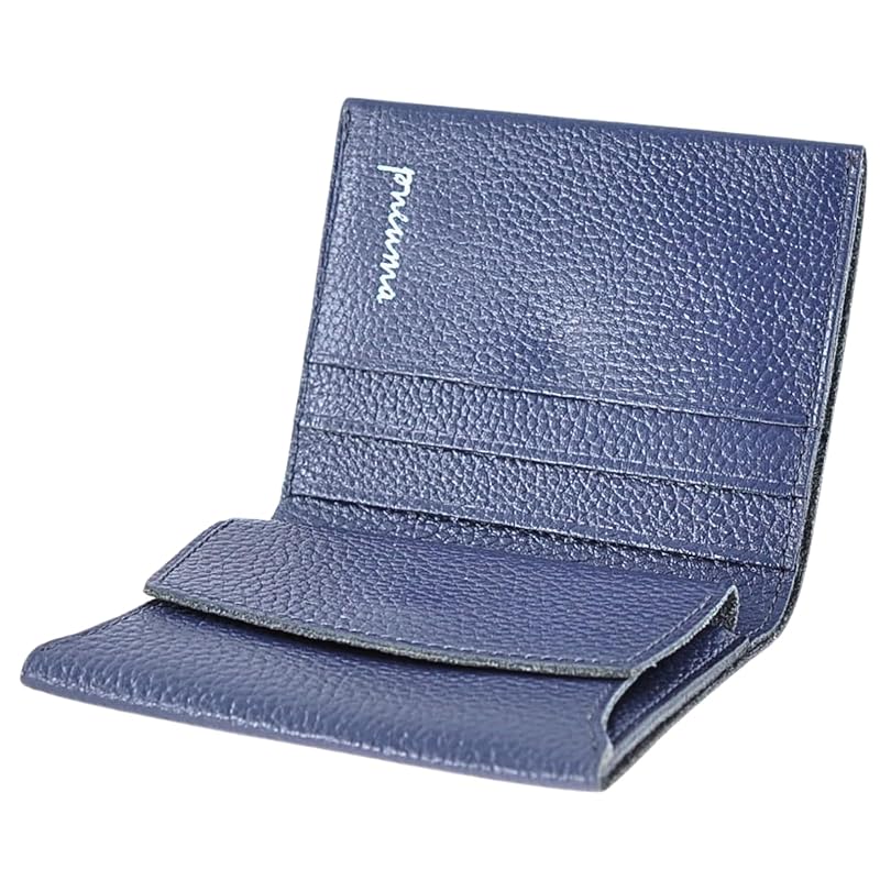 

[JPSpiritus] pneuma Mark.I Thin bifold wallet unisex men s ladies genuine leather minimalist with card holder large capacity lightweight compact