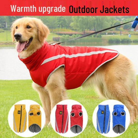 Multicolor Autumn & Winter Dog Jacket - Warm, Cold-Proof, Thickened Cotton