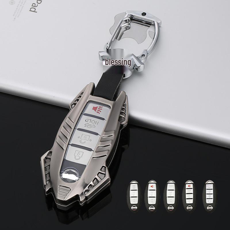 Infiniti Key Case for Q50L, Q70L, Old Models, QX50, QX60, Q60 - Button Car Key Bag