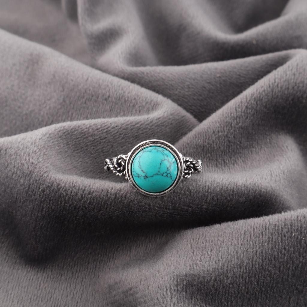 Magnasite Turquoise Gemstone Jewelry, 925 Solid Sterling Silver Ring, Handmade Silver Ring For Wedding Gift