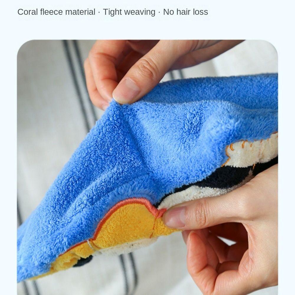 Cute Cat Hand Towel Soft Washcloth Durable Bathroom Kerchief  Kitchen