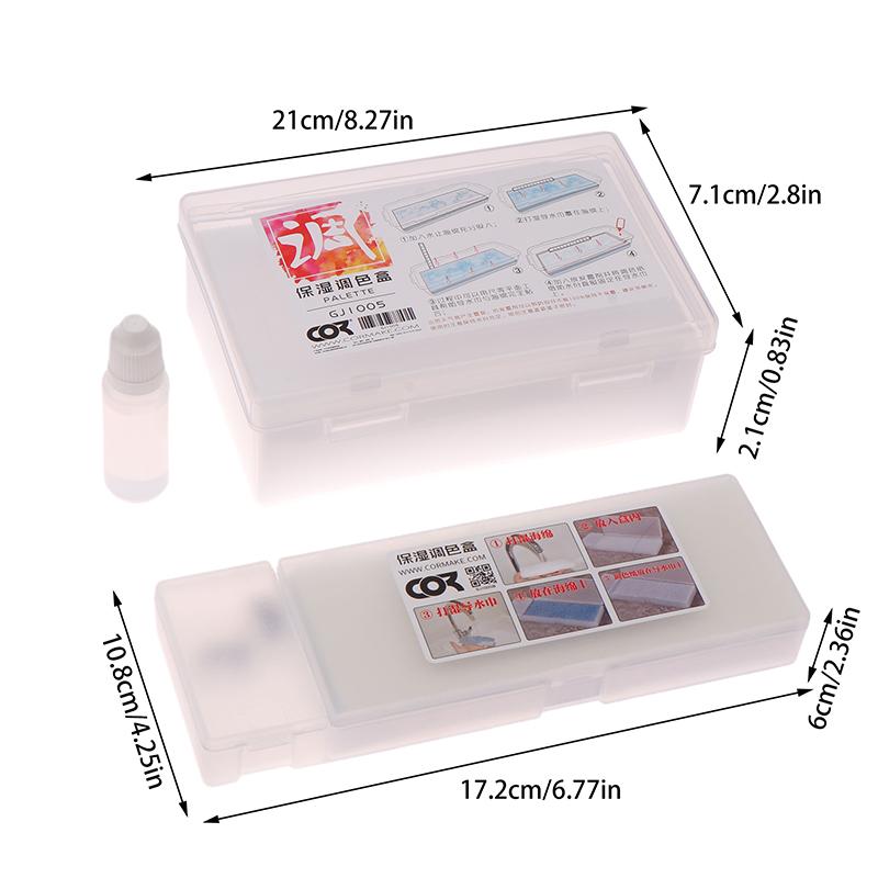 1Pc Portable Wet Palettes For Acrylic Painting Model Coloring Wet Tray Water-Based Paint Holder Keeps Wet Paint Modeling Tools