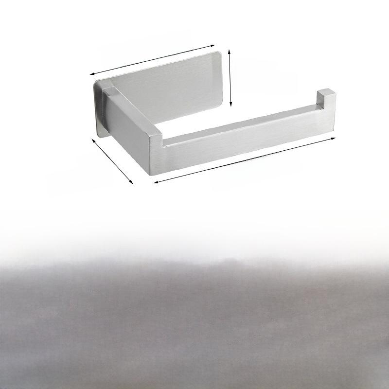 Suport de Hârtie Igienică din Oțel Inoxidabil, Montat pe Perete Fără Găuri