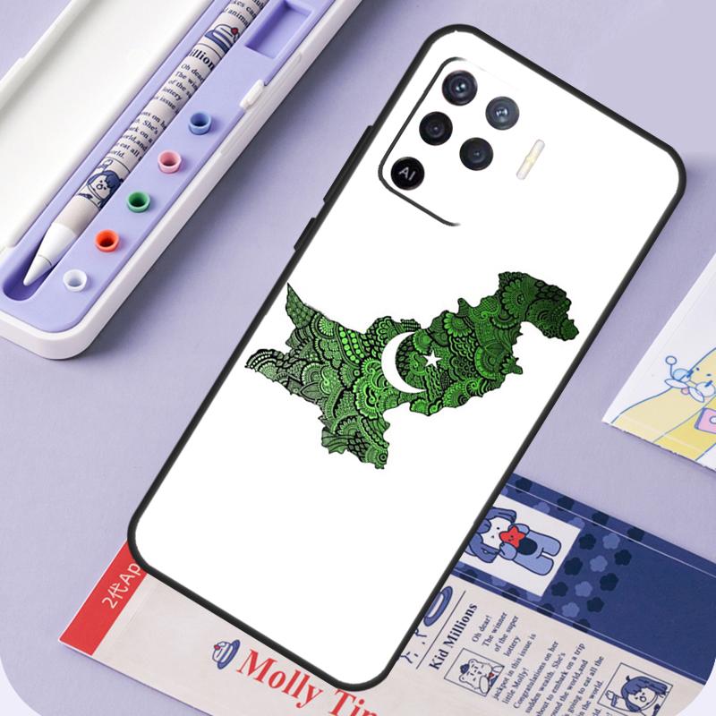 Pakistan Flag For Oppo A60 A80 A40 A94 A74 A54 A15 A18 A38 A58 A78 A98 A16 A76 A96 A57 A17 A77 A5 Pro Case
