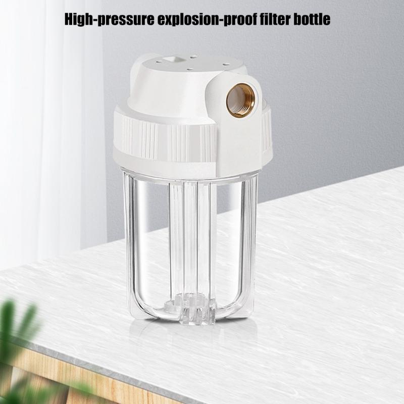 Bouteille Filtre Machine à Boire Robinet Eau Préfiltre Épaisse 5 pouces Transparente Bouteille Filtre Accessoires Purificateurs d'Eau