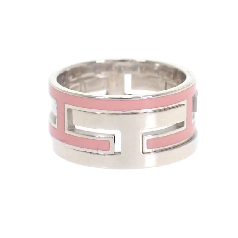 HERMES  #11(JP Size)  Ring Pink Silver925 Women