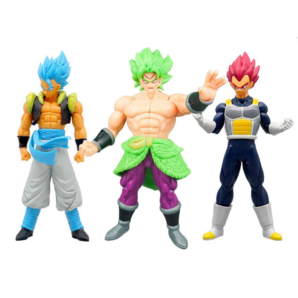 Dragon Ball Super Saiyan Anime Figurine Model Rose Goku Action Figure Gohan Figures Vegeta Statue Collection Toy Figma Z GK DBZ Round Sensory