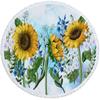 Sunflower Printed Round Beach Towel Home Decorations Furnishing Bedroom Microfiber Travel Camping Yoga Shawl Mat Bath Towel