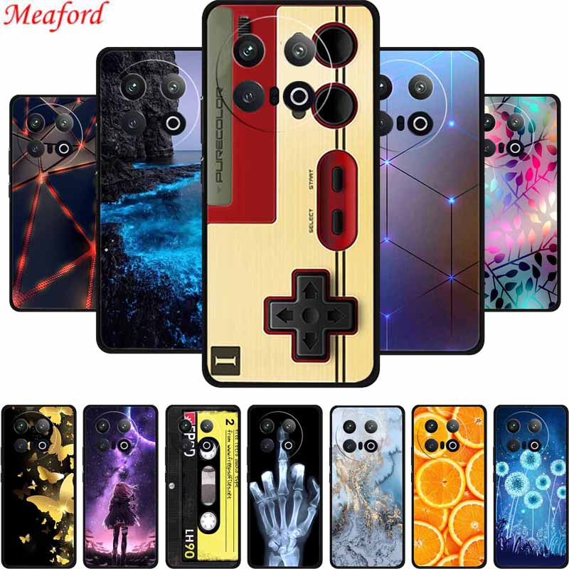 For Vivo iQOO 13 5G Back Cover Case iQOO13 Coque Black Silicone Soft Phone Case For Vivo iQOO 13 Case 6.82" Shockproof Funda Bag