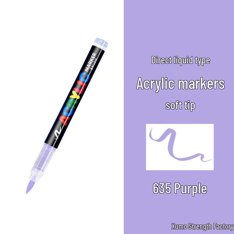 

Versatile Liquid Soft-Tip Markers for Glass, Stone, Plastic, Students, Art, and Doodling