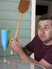 Creative Fly Swatter Leather Fly Swatter Leather Long Handle Heavy Duty Fly Swatter Portable Flyswatter for Home Living Room