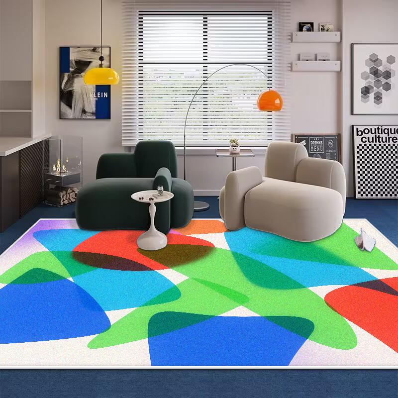 

Скандинавский Абстрактный КОВЕР Фланелевый ДЛЯ ГОСТИНОЙ Домашнее Украшение Коврики для Спальни Моющийся Противоскользящий Коврик для Гостиной Прикроватные Коврики Нескользящий 60*90cm