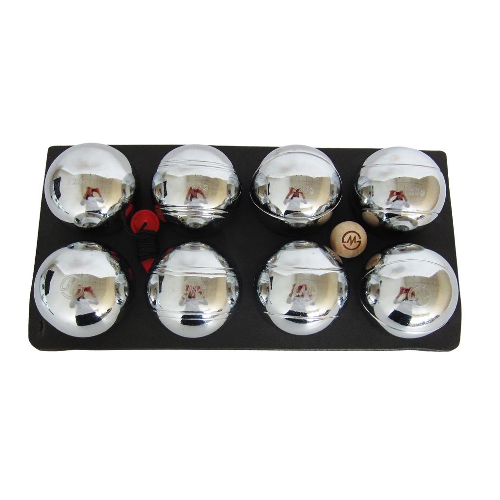 Petanque Set Master 8 Chrome Fipjp Balls + Aluminum Cover