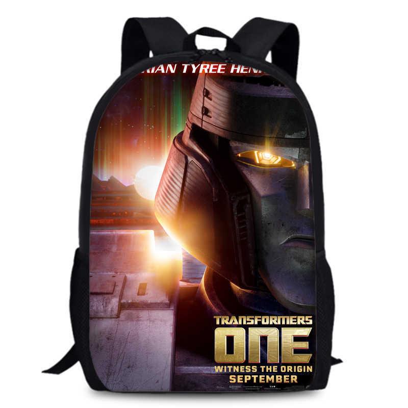 Transformers One 15-inch Durable Polyester Backpack For Students Unisex School Bag