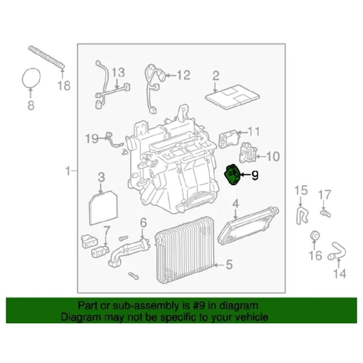 Air Climate Control Mix Damper Automotive Accessory Damper Servo Motor Assembly 8710630341 8710630341