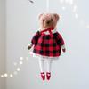 Bear Couple Ornament with Soft Plush Materials Gift for Bag Decoration Fashionable Animal Pendant Accessory