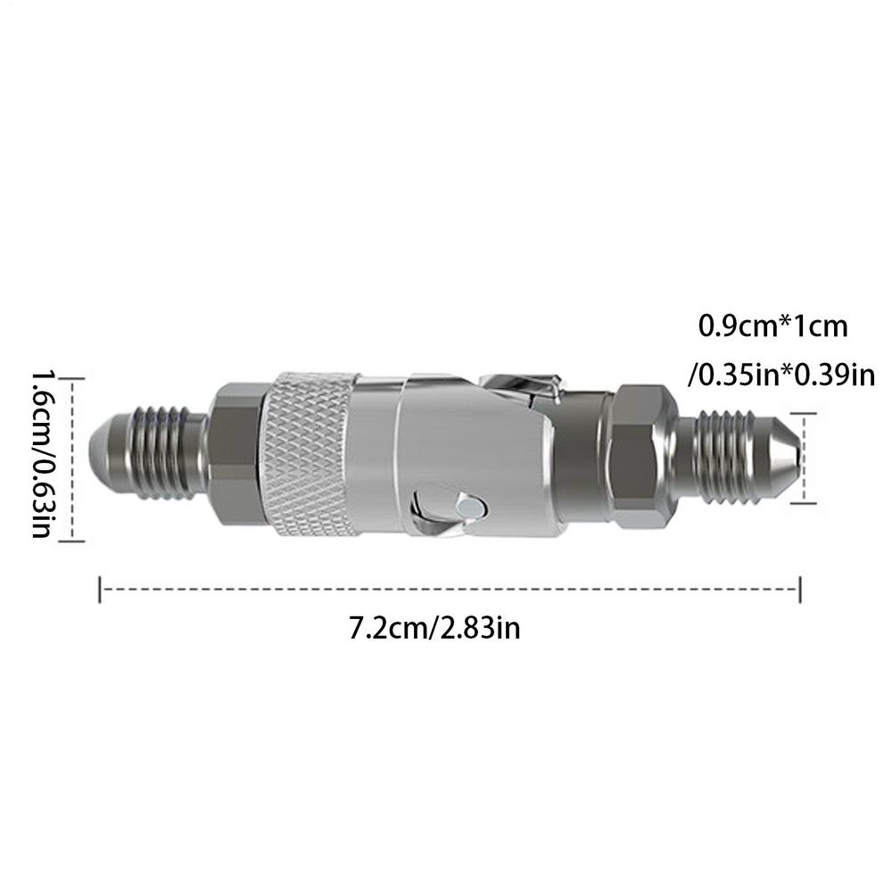 Brake Quick Disconnect Plier Interface Gear Motorcycle Brake Line Connector For Cut Off Port Motorbike Race Car Oil Pipe серебряный