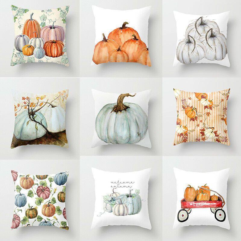 Beautiful Festival Decoration Pumpkin Pillow Cover With Invisible Zipper