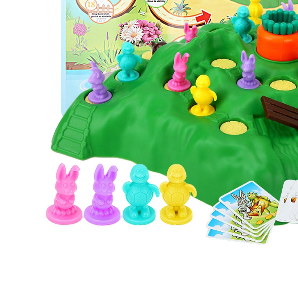 Tortoise Bunny Trap Competitive Board Game Interactive Educational Multiplayer Hare Trap Game