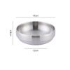 Stainless Steel Double Layer Noodle Bowl Gold Silver Salad Soup Heat Insulation Stainless Steel Noodle Bowl Large Gold Bowl