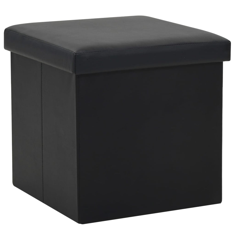 Tabouret de rangement pliable  Similicuir