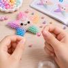 DIY Bead Art Kit Starfish Design Creative Craft Set with Assorted Beads Base Accessories and Instructions for Handmade Projects
