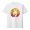 Womens Retro Peace T Shirt Love 60 S 70 Hippie Inspired Vintage Washed Breathable Top For Everyday Wear Stretched Slightly