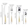 Luxury Gold Silverware Set Stainless Steel Cutlery Set Elegant Tableware Forks Spoons Knives For Hotel Restaurant Home Dining