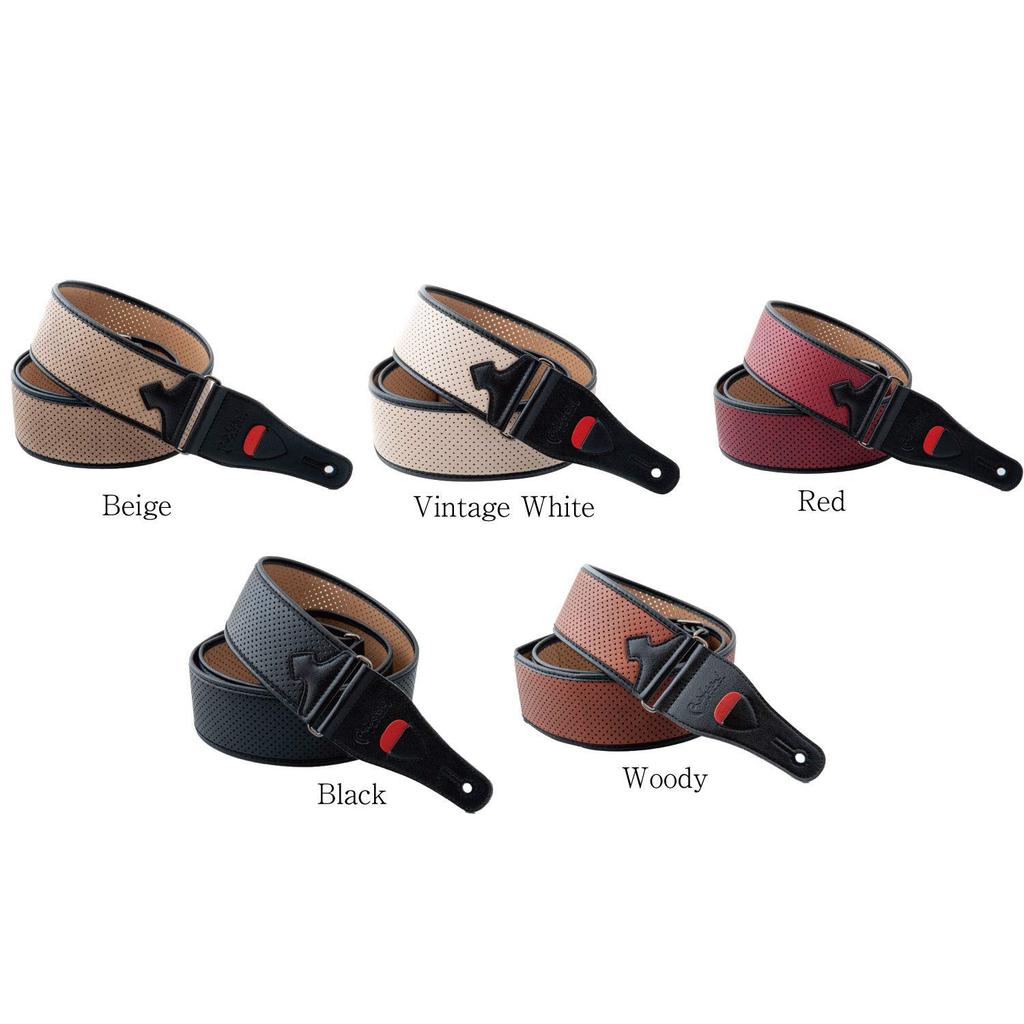 GURTE Gitarrengurt Breite Länge MONTECARLO ROT RightOn! 6cm, 90~153cm