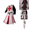 Stylish Medieval Templar Knight Crusader Surcoat Outfit Cosplay Costume