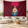 Gorillaz Wandteppich Heimdekoration Hängendes Stoffkunst-Hintergrund-Tapestry für Schlafzimmer