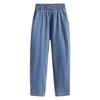 Übergröße Jeans Sommer Damen Basic Elastische Weitbeinige Hosen Locker Lässig Weiblich Blaue Hosen