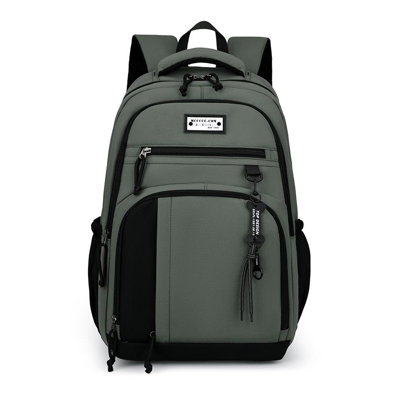 Schoolbag new large-capacity backpack Korean version of tooling style, strong and durable multi-compartment backpack for junior and high school