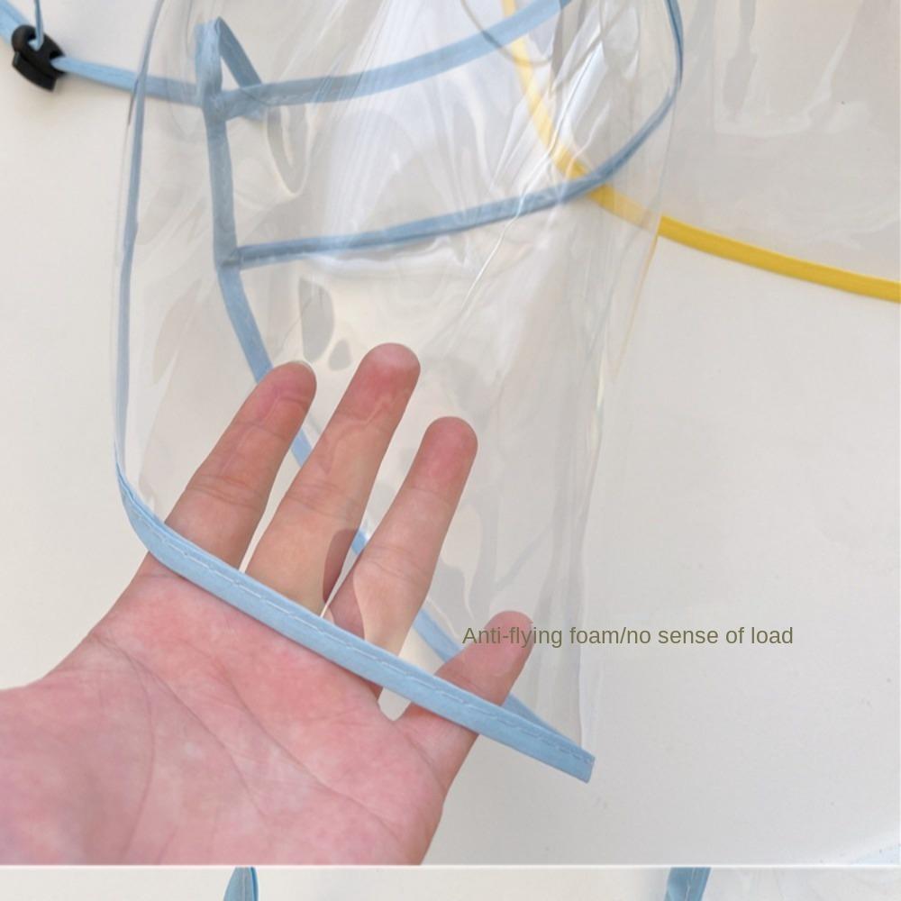 Breathable Face Mask Transparent Foam Cap Removable Baby Protective Cap
