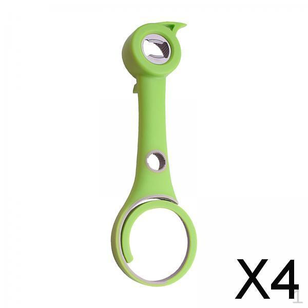

4x Multifunctional Bottle Opener Lid Creative Portable Bar Gadget Remover Beer Cap