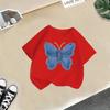 T-shirt décontracté à manches courtes pour enfants - T-shirt d'été ample pour filles avec nœud