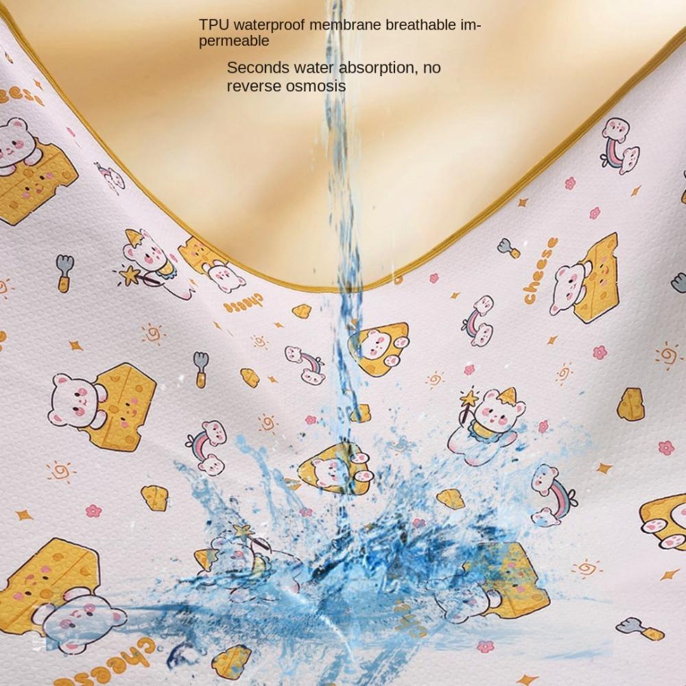 Waterproof Baby Urine Mat Cute Cartoon Bed Protector Diaper Soft Bedding Urine Pads  Toddlers