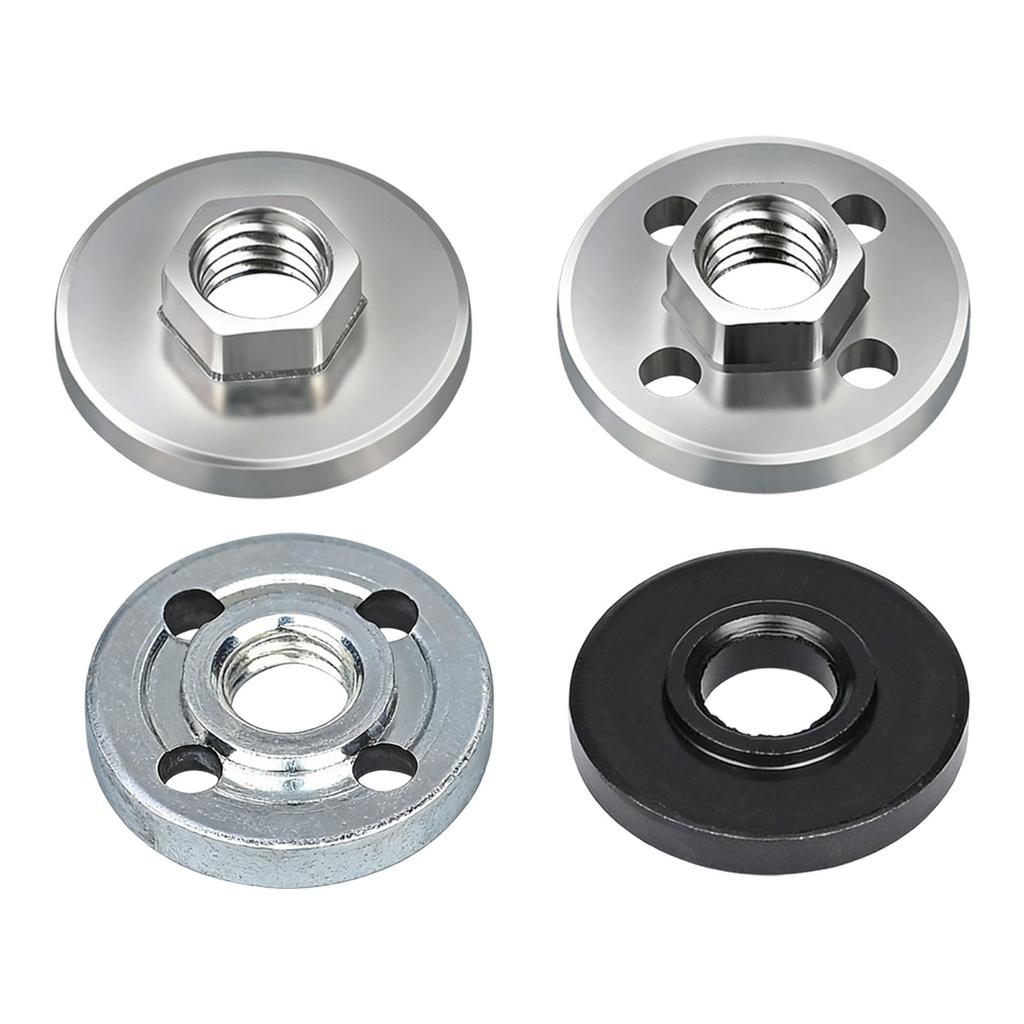 10Pieces Heavy Duty Universal Angled Grinder Backing Plates for 100mm Models Four Hole Hex Design Alloy Material Secure