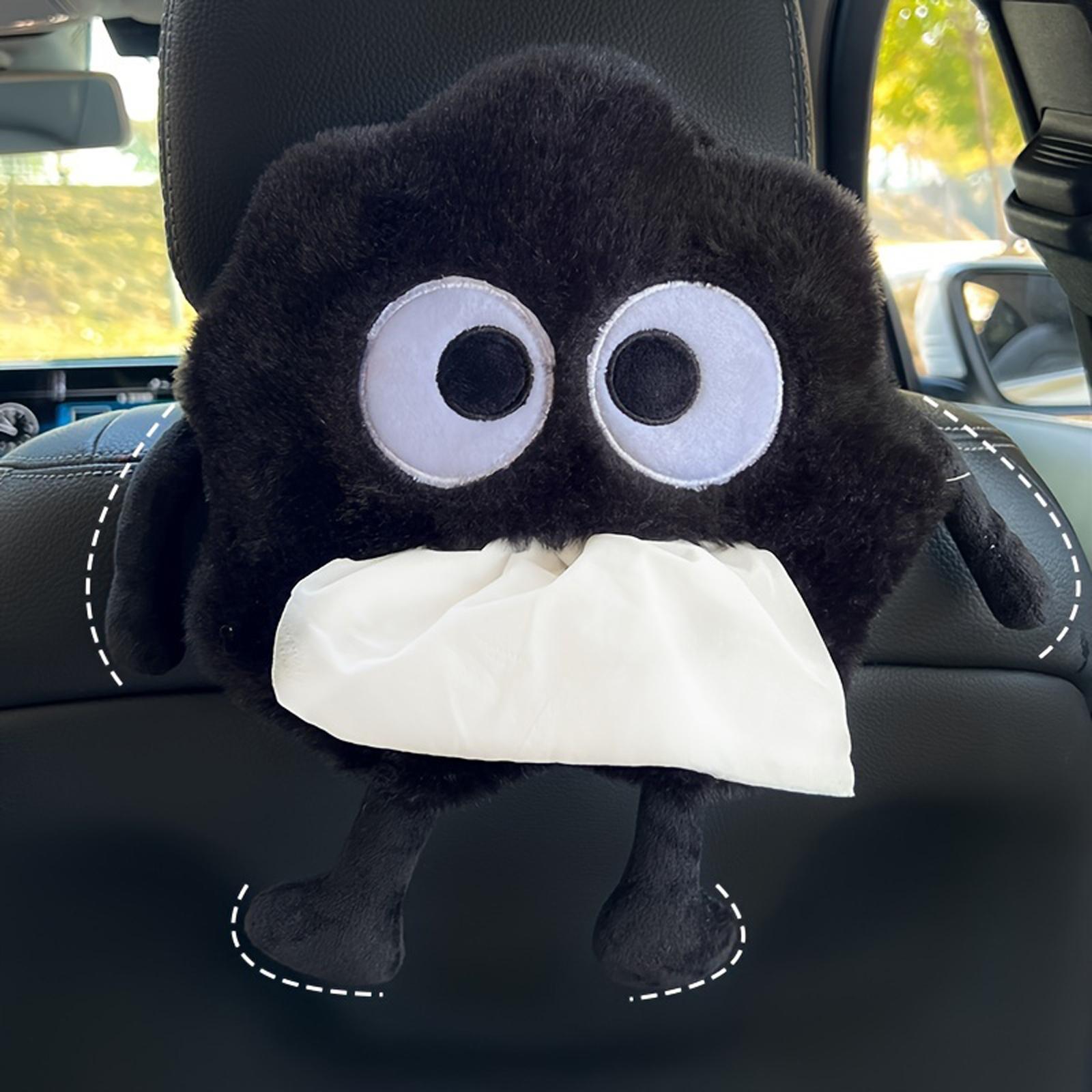 

Versatile Car Tissue Holder - Polyester, Fits Seat Back & Sun Visor, Perfect for Home, Bathroom, Living Room One Size чёрный